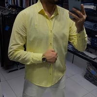 قميص ماركه خامه قطن ٥٠٪؜ للن ٥٠٪؜ متوفر(10 لون✅) قياسات S M L XL XXL ق...