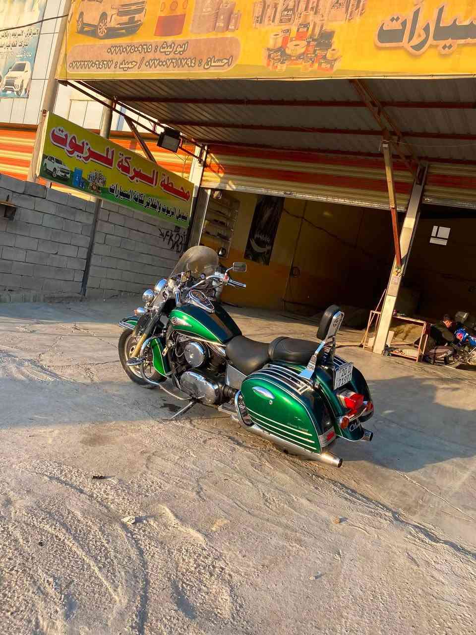 فولكان كلاسك محرك cc 1500. بيع او مراوس 

بدون ررقم بدون رقم 

دراجه كلها شغاله كيج كهربائيات 
شغل وطلع 
دروعه جنط بلاد جامه بلاد 

وببسعر ٢٨ ورقه وبيها مجال سعر مناسب جدا 
ديالى بعقوبة ***********
