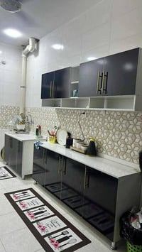 كاونتر MDF • سنك مرمر • ٢متر