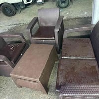 جلسة حديقة • مناسب للبلكون • بلاستيك قوي