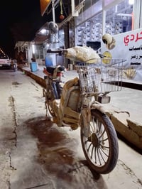 بايسكل شحن • بطاريات جديدة • رمادي شارع40
