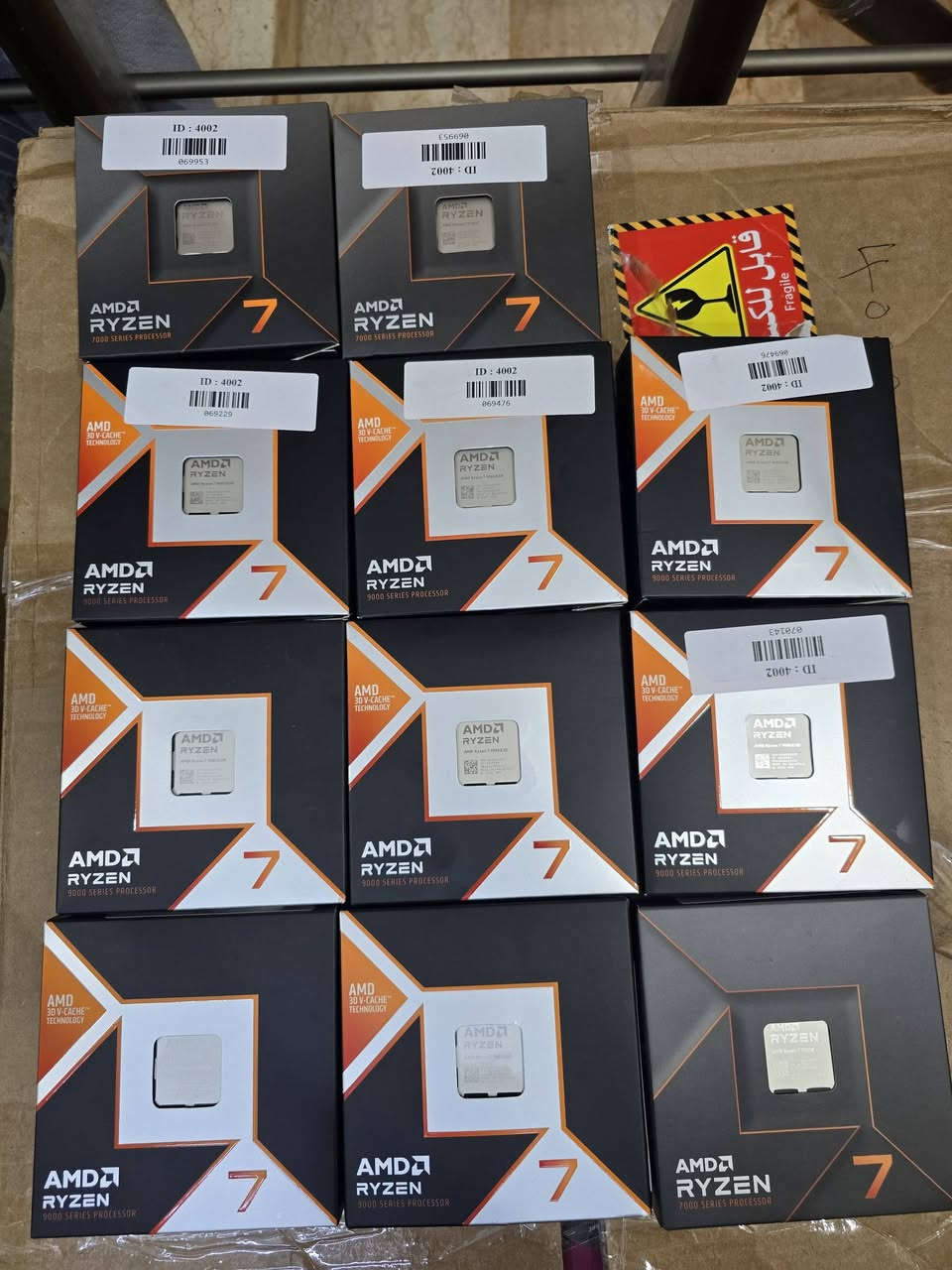 مرحبا وصلتني بضاعة جديدة
كل الاسعار مابيها مجال نهائياً 
V-color 32gb cl32 6400 سعرة 515 الف
V-color 32gb cl28 6000 سعرة 550 الف
Corsair 32gb cl40 5600  سعرة 525 الف
Corsair 32gb cl36 6000 سعرة 500 الف
Corsair 64gb cl40 6000 سعرة 825  الف
X870E tuf  سعرة 425 الف 
X870-A rog  سعرة 450 الف
X870 awy  سعرة 400 الف
X870E-E rog  سعرة 600 الف
X870 Tomahawk  سعرة 380 الف 
R7 9850x3d سعرة 680 الف
R7 7700x  سعرة 335 الف
R9 9950x  سعرة 625 الف
I7 14700f  سعرة 400 الف
I9 14900kf سعرة 525 الف
B850m eagle سعرة 235 الف
مبرد le720 wh  سعرة 85 الف 
فانات prsim 4 pro   رفيرس او فورود سعر قطعة 7 الاف موجود ابيض و اسود 
كيس فارغ 70 الف 
هب argb سعرة 6 الاف 
Mx-4  سعرة 10 الاف 
Mx-6 سعرة 15 الف


**إذا كنت صاحب هذا الإعلان وتريد حذفه لأي سبب، رجاءا أرسل رسالة إلى الدعم الفني**