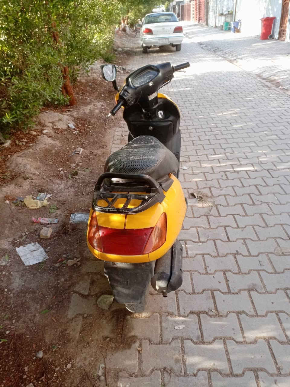 السلام عليكم للبيع دراجه سبيسي ياباني الدراجه شغاله سلف هندر مكينه ناعمه مكفولة من  التبخير والنضوح كهربائيات كله شغاله كفرات بلاديه قفل جنطه قفل ستيرين كله كامله أوراق كامله مكاني بغداد الكرخ العطيفيه السعر 250 قفله قفل هذه رقمي للتواصل *********** اتصال موجود
