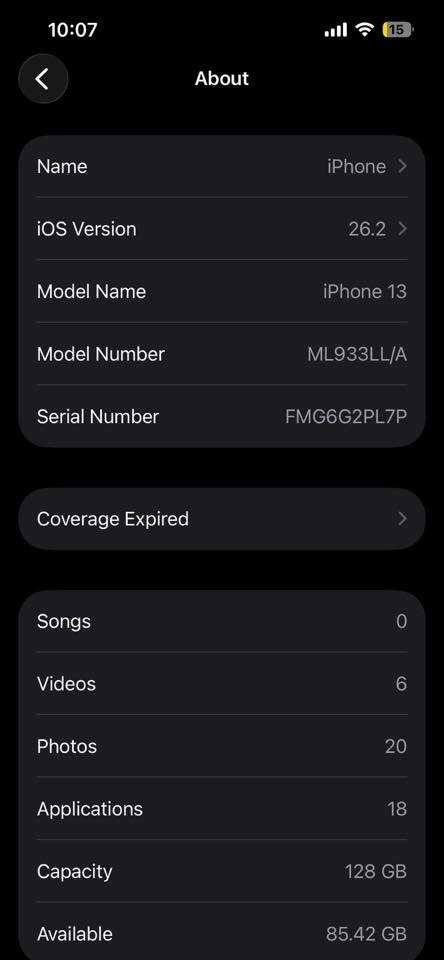 ايفون 13 جهاز اذا تگلبه منا لباجر شخط واحد متلكه بي كلشي بي بلادي بطاريه 89 وذاكرته128 سعره 450الف ومراوس هم عادي *********** فقط اتصال
