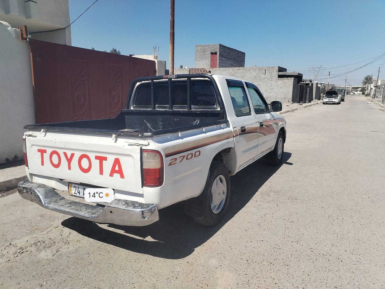 اسلام عليكم
بيكم تيوته2001 وضع شركه السياره بلاديه
كير اكسن محرك مكفول تخم تاير 
كهربيات علا بلاد ساره بل عافيه علا ياخذها جاهزا الرقم. السعر105وبيها مجال /***********/***********
