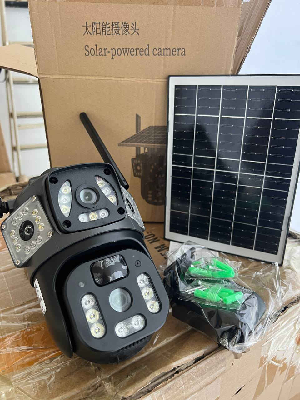 ناوی کاڵا { کامێرای V360 pro وای فای 4G طاقە شەمسی  PTZ }  4کامێرا 
فیدیۆی  H265 _ H264 + 
گەڕان بەدوای جوڵەو کەسەکاندا واتە جوڵە هەبێت بەدوایدا دەڕوات ڤیدۆ تۆمار دەکات 
بە wifi  ئیش دەکات پێویستی بە سیم کارت نیە
طاقەشەمسیە و ئەتوانیت بە کارەباش بە کاری بێنیت 
وە  توانای دۆزینەوە 2 جوڵەی هەیە pir 

360 پلە سوڕانان وەستان 120 پلە 
لە دووری 12 مەتر جوڵەوە  دەسورێت 
خێرایی سوڕانەوە لەسەدا ٪55 هەیە 
دووری تیشک لە شەودا 30 مەتر بە ڕوناکی و  وازحی ڤیدیۆ   دەکات 
 توانای 128 گێگا خەزنی هەیە وە دەتوانیت میمۆری بۆ دابین بکەیت 
پانێڵی خۆر  توانای بەرهەم هێنان 7.5 وات 
توانای پاتری 10800ملی ئەمپێر 
دژە ئاو گەرما 
توانای ip 66 
دەنگ تۆمار دەکات
نرخ ؛~ 85هەزار 
بلاجکتۆرێ بە دیاری لەگەڵدایە 
بۆ داواکردن نامە بنێرن 📩
بەس گەیاندمان هەیە 🚗
گەیاندن بۆ سەرجەم شارەکان 2 هەزار دینار


**إذا كنت صاحب هذا الإعلان وتريد حذفه لأي سبب، رجاءا أرسل رسالة إلى الدعم الفني**