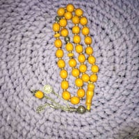 سبحة سندلوس لندني سوبر انتيك، فواصل فضة، 33 حبة خالية من الكسر والعيوب...