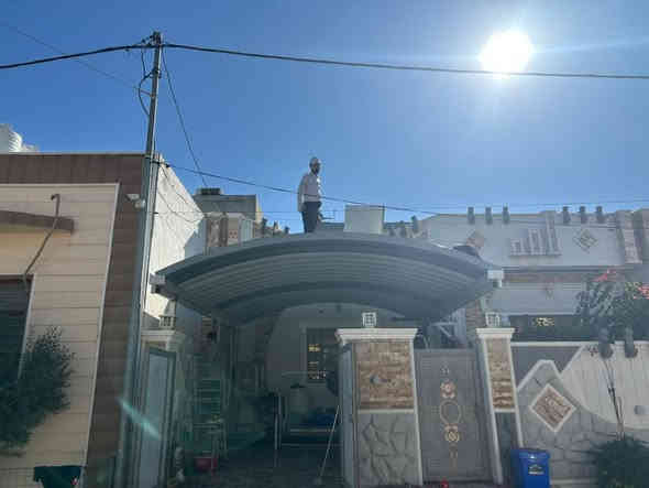 سلام عليكم اخواني 
سقايف كي سبان صبغ حراري ..
 حديد تركي 2 ملم..
  متوفر جميع الالوان 
والسعر حسب حجم السقيفه.. 
مدة العمل يوم واحد فقط 
موبايل.. ***********
