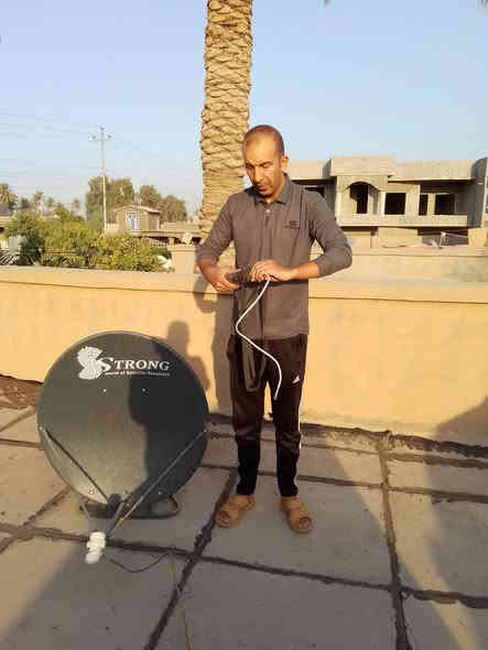 تنصيب شاشة بلازما لأحد الاخوه حجم ٣٢ سمارت انترنت عالحائط مع تنصيب صحن على قمر نايل سات اتجاه غربآ وإظهار كافة القنوات العراقية والاخباريه وقنوات القرآن الكريم وقنوات الأطفال وباقة ال mbc ... عماد البدري الضلوعيه خزرج  ***********
