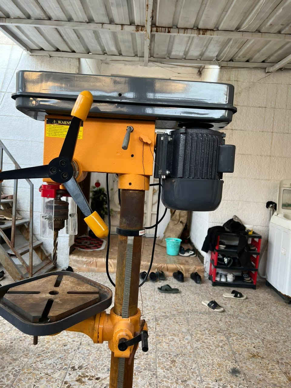 للبيع دريل عمودي INGCO DP207502
قدرة 750 واط
سعة حفر 20 ملم
16 سرعة
شغال 100%
حالة جيدة جداً
الموقع: البصرة
السعر المطلوب: 350,000 دينار قابل للتفاوض 
الوصف: دريل عمودي صناعي من إنكو موديل DP207502، بحالة ممتازة وشغال بدون أي مشاكل. مناسب للورش وأعمال الحديد والخشب. المواصفات الأصلية تشمل قدرة 750 واط وسعة حفر 20 ملم مع عدة سرعات للمغزل. �

لل تواصل ***********
