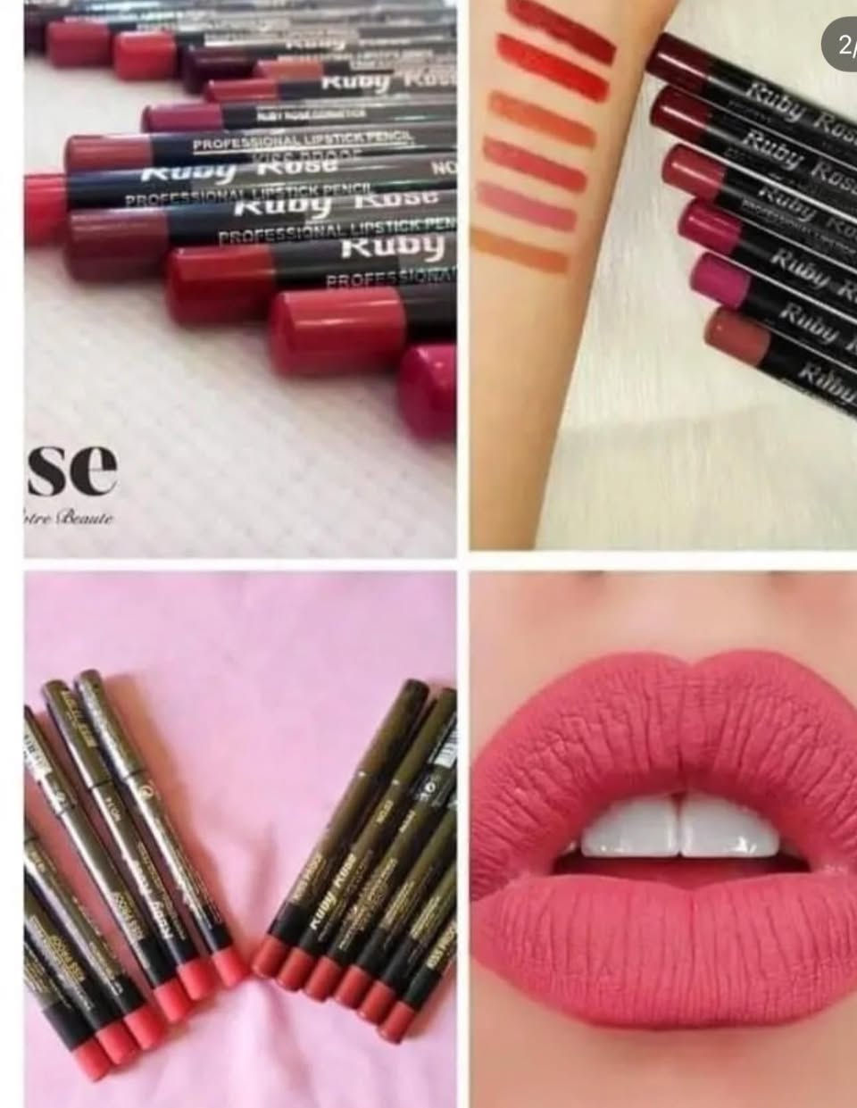تحديد وبنفس الوقت حمره فر ستك وثبات 

للماء: صُممت تركيبته لتدوم طويلاً وتتحمل الرطوبة.
ثبات عالي: يوفر تغطية تدوم طويلاً دون أن يتلطخ أو يتلاشى بسهولة.
سهولة الاستخدام: يتيح التصميم على شكل قلم تطبيقًا دقيقًا ورسم حدود الشفاه بوضوح.
اوهي مثالية لإعطاء مظهر محدد وجذاب للشفاه. 
السعر الفين


**إذا كنت صاحب هذا الإعلان وتريد حذفه لأي سبب، رجاءا أرسل رسالة إلى الدعم الفني**