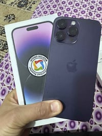 14 برو ماكس ذاكره 256 بطاريه 90 جهاز شرق اوسط ماستر  كامل ملحقات  مكفو...