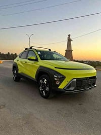 كونا موديل ٢٠٢٤ لون ليموني مميز مواصفات بصمه وبصمه ابواب كير تعليك  كش...