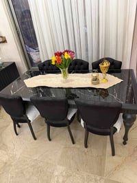غرفة طعام • ست كراسي • بوفيه صحون