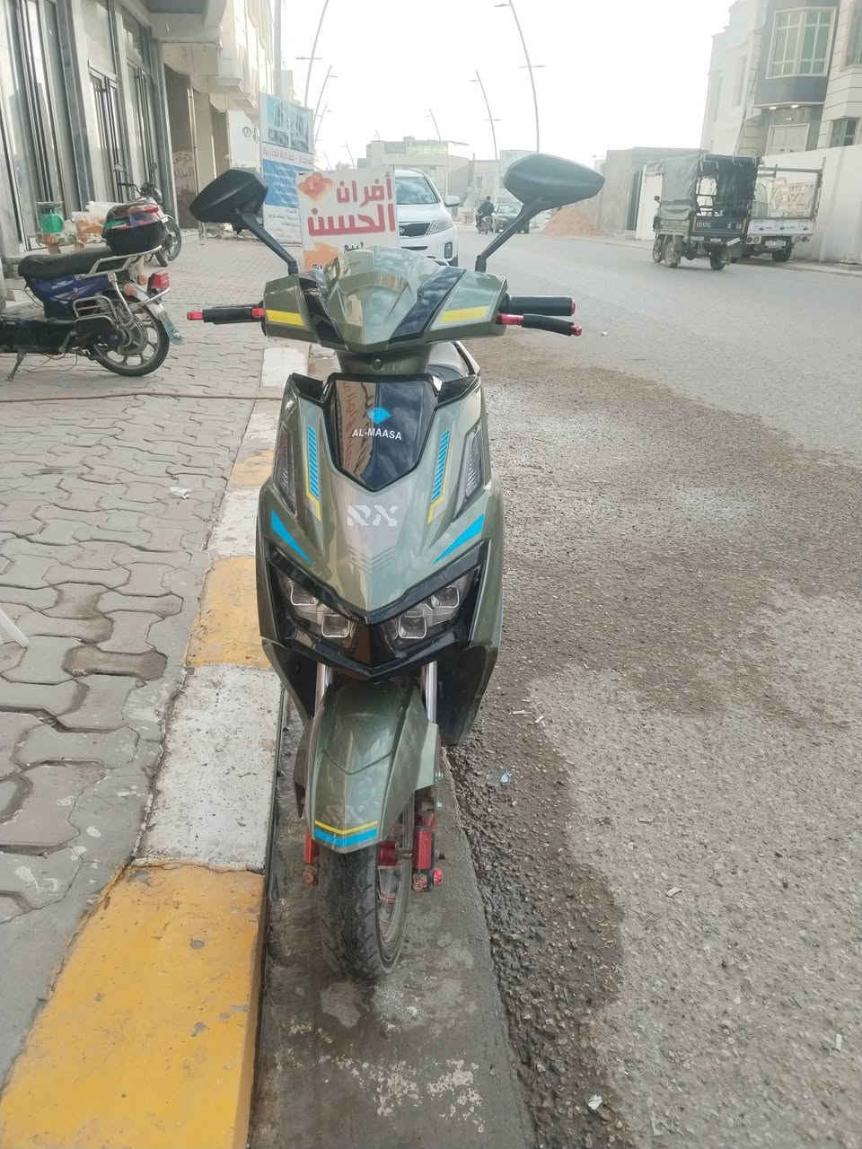 سلام عليكم اخوان دراجه شحن اخو الجديد نضيفه جدا  خير من لله مشدودة ب 2025 شهر 7 للبيع 750 بيها مجال مكان الرمادي الصوفيه ***********

