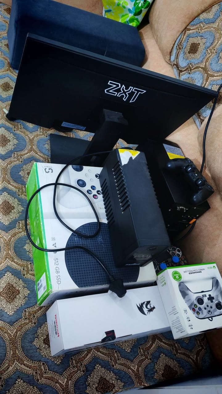 اكسبوكس سيريس اس اصدار ٢٣ اخو الجديد
٥١٢ كيكا
هارد اضافي ١ تيرا السعر ٣٠٠ 
جويستك اضافي شبيه الكيم سير اصلي
شاشة كيمنك 164hz 0.3 ms 24inch FULL HD السعر ١١٠ الف وبي مجال
Ups farber 850va يوبي اس فاربر جديد مبدل بطارية اصلية ٢٥ الف
سماعة ريد دراكون ٣٠ الف
Ups online 1kv
١٦٥ الف وبي مجال

للمراسلة واتساب فقط
***********
