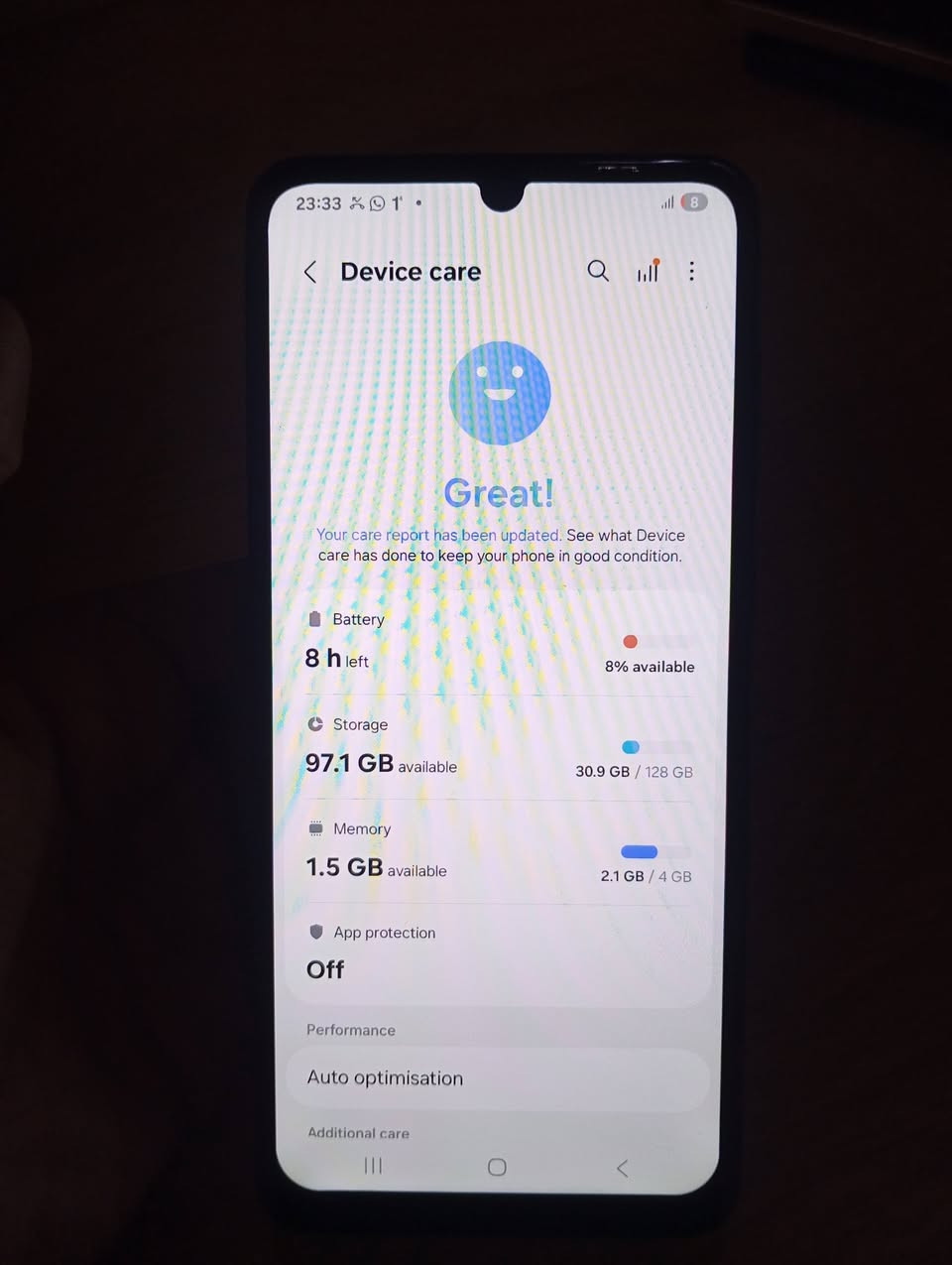 Samsung A05 
Samsung A05:بۆ فرۆشتن 

شوێن هەولێر گەیاندن هەیە نرخی ٨٠ هەزار

تێبینی . بەس شاشەی گۆڕاوە 

سیستەم: Android 15.

ڕووکار: Samsung One UI (زۆر سادە و سووکە).

نوێکردنەوە: هەموو ئەپدێیتێکی ئەمنی و سیستەمی وەرگرتووە.

شاشە: 6.7 ئینچ گەورە و ڕوون (HD+).

میمۆری: [128 ڕام 4]

کامێرای سەرەکی: 50 مێگاپێکسڵ (وێنەی زۆر ڕوون و جوان).

پاتری: 5000

شەحنکردنەوە: پشتگیری شەحنی خێرا (25 وات) دەکات.

پرۆسێسەر: Helio G85 

 دوو سیمکارت و مێمۆری کارت پێکەوە دەخوێنێتەوە.


**إذا كنت صاحب هذا الإعلان وتريد حذفه لأي سبب، رجاءا أرسل رسالة إلى الدعم الفني**