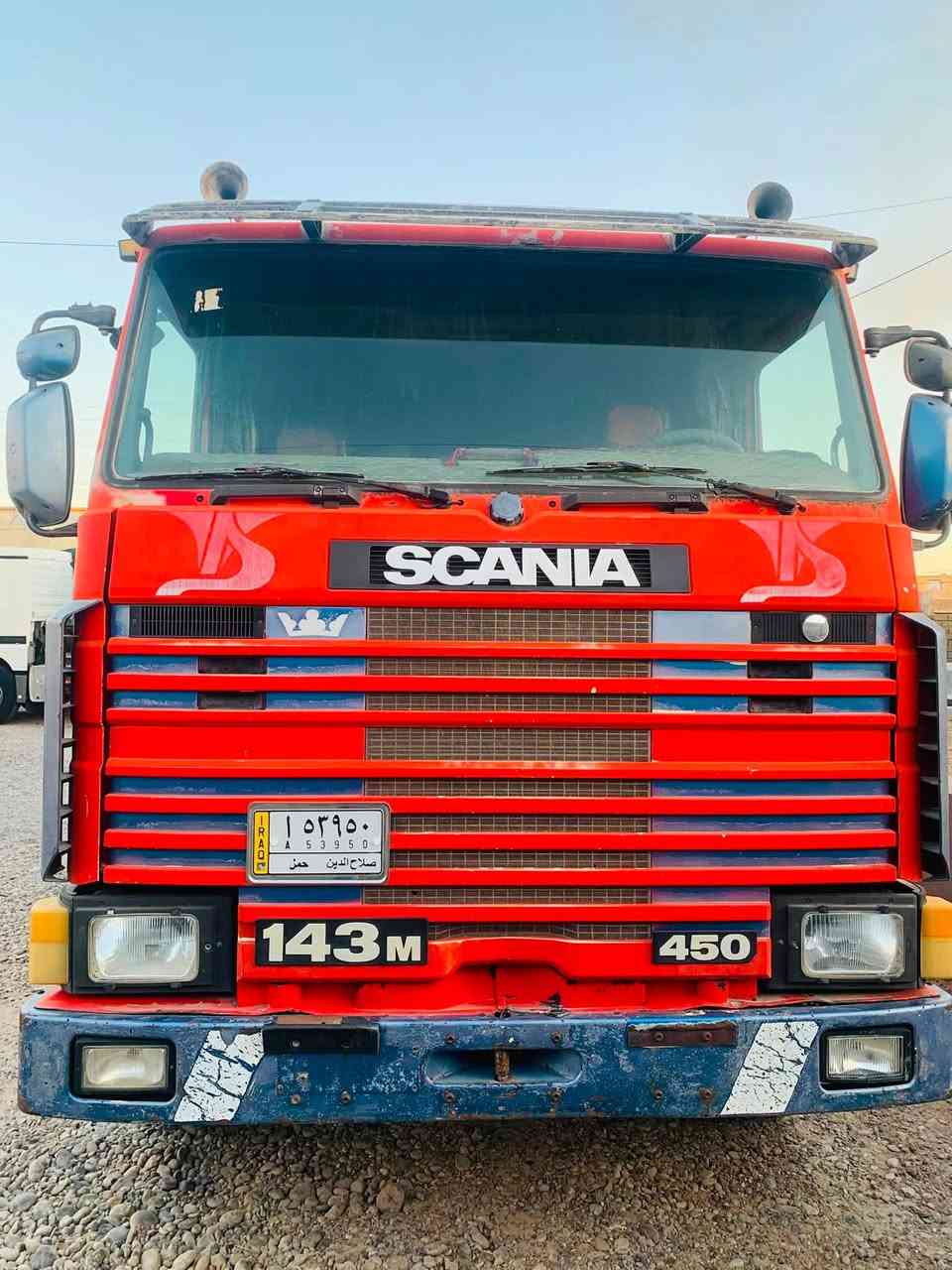 للبيع 
قلاب سكانيا 143 موديل 92 سنگل بومه رقم صلاح الدين الماني 
السعر  ***********
