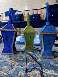 فانوس رمضان عمل يدوي #كهربائي إضافة جميلة للميز #الرمضاني السعر 10 آلا...