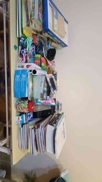 قرطاسية كامل بالنايلون للبيع بو فروشتن قرطاسية تازة