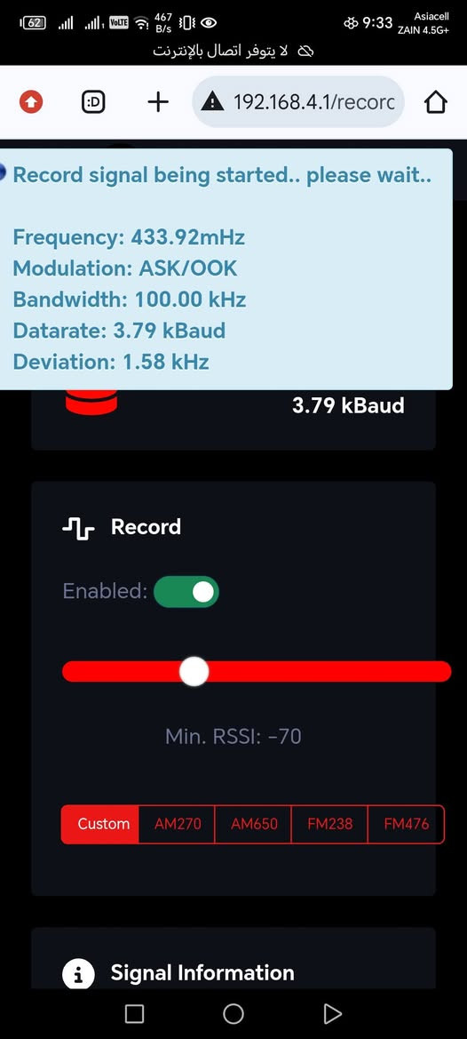 متوفر قطعة وحدة EvilCrowRF ايفل كراو قطعه احترافية لاصحاب الاختصاص تم طباعة كفر كيس لها ووضع بطارية كبيرة الحجم ومنفذ شحن تايب سي


**إذا كنت صاحب هذا الإعلان وتريد حذفه لأي سبب، رجاءا أرسل رسالة إلى الدعم الفني**