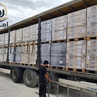 🚛 بفضل الله تعالى وصول حاويه كروهي الالماني 🇩🇪  يسر أمواج للصحيات أن ت...