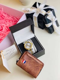 بوكس رجالي • ساعة رولكس • محفظة جلد