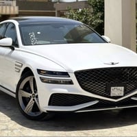 جنيسسG80 2024 مرقم بغداد   V6. 3.5   حادث فقط دعاميه خلفيه اسفل وغراضه...