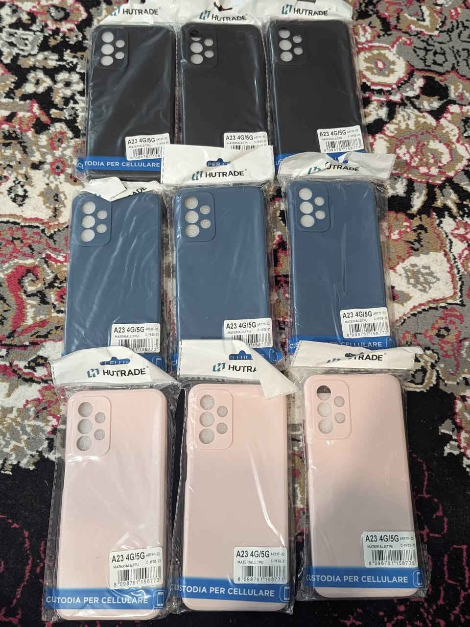 شلعة جديد 

كفرات عدد 73 قطعة ماكسيف  جديد بعده بانايلون لجهاز  S25 العادي كلهن ب 80 مع التوصيل
.
مجموعة كفرات اندرويد عدد 170 قطعة  على 500 دينار يعني 85 الف توصيل متوفر.


**إذا كنت صاحب هذا الإعلان وتريد حذفه لأي سبب، رجاءا أرسل رسالة إلى الدعم الفني**