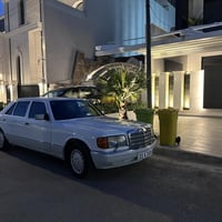 مرسيدس جامبو رئاسي 1990 باب طويل محرك 300 بلادي 6 سلندر - صبغ عام جمال...