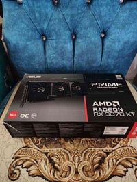 كرت 9070xt Asus prime غير مُستخدم نهائياً مجرد فتحتة من الكارتونة ع أس...