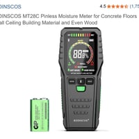 جهاز قياس الرطوبة • بدون إبر • للجدران والخشب
