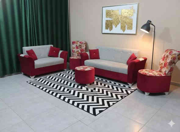 البيع نقداً أو بالتقسيط .. موظف او منتسب ومتقاعد مصرف الرافدين
طخم تركي اربع قطع سبع مقاعد 
مع طبلة وسطية وكوشات  السعر 250

📍 الموقع: الكوت – دور المعلمين
🎯 قرب ماكس مول – شارع  مدرسة الرياحين

📲 للاستفسار (اتصال أو واتساب
***********
***********
