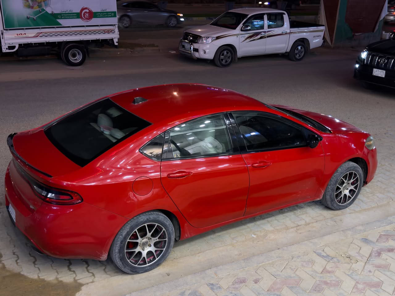 دوج دارت 2016
مكينة 2400 فول ترايك للسعودية 🤣
كير ممتاز  ( شلعة- نهضة ) 
ماشية 70 مايل 

السيارة عليها ادامة  ومال جناي ولله 
حجر بيئة شغال 
السيارة مابيها اي صرف بانزين 
عليها ادامة كاملة 
بلكات 
مراوح 
دجات مكينة جدد مبدلهن / حدادية معايزة برغي 
برمجة مراوح 
بيها بنيد و  جاملغ صبغ باقي بيها بارد بسيط جداً 
وحادثها مال امريكا خفيف كذلك 
السيارة سليمة ومابيها اي شي 
مداور شرط ورقم بغداد 

السعر 85 وبيها مجال 
مكان السيارة 📍 النجف الاشرف - حي السلام 
***********
