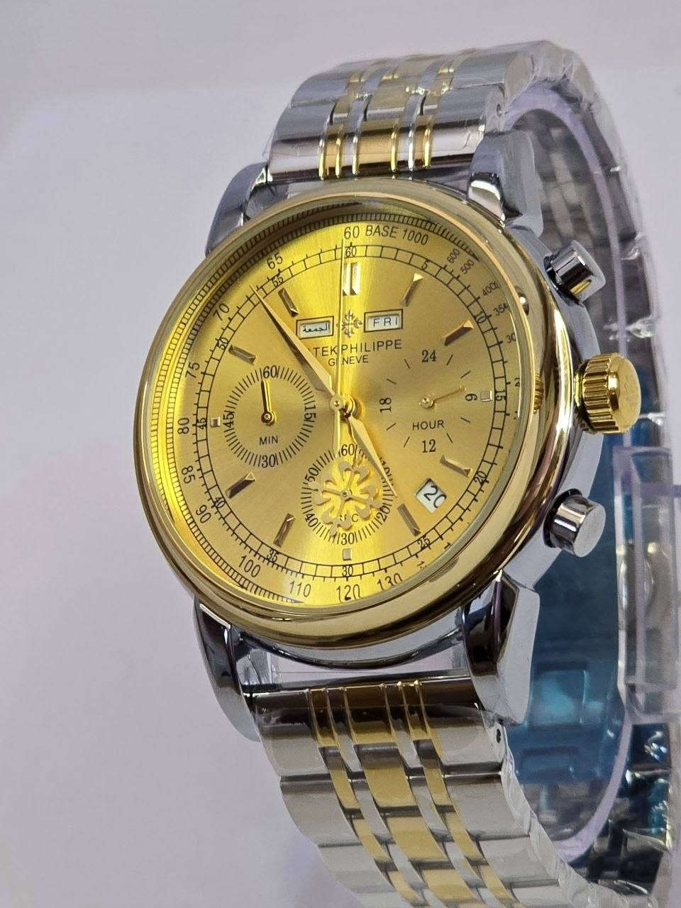 ساعة باتك فلب PATEK PHILIPPE
تحفة فنية 
لرجال الاعمال والمحبي الرسمي
مكينة كوارتز ( نظام ستوبوج) جميع السناتر شغاله 
هيكل يتانلس ستيل
ميناء مميزه ذهبي مزودة بمنفذ تاريخ واسبوعي (عربي+انكليزي)
زجاج زفير مزرق ضد الخدش
طوق روز كولد وسير تو تون 
مقاومة الماء والغبار 
 قفل فراشة 
ساعة مختمة بالكامل

السعر :- 40 ع اول تم 
للحجز والاستفسار يرجى مراسلة الصفحه


**إذا كنت صاحب هذا الإعلان وتريد حذفه لأي سبب، رجاءا أرسل رسالة إلى الدعم الفني**
