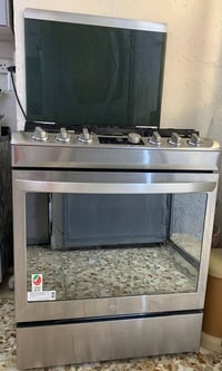 طباخ غاز من شركه LG مكسيكي من نوع الحديث الستانلس ستيل  6 عيون غاز بال...