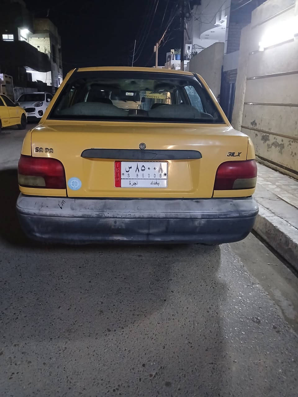 سلام عليكم حبايب سايبا مديل ٢٠١٤ محرك كير تبريد دواخل تخبل رقم بغداد الماني محرك لوك شاشة كفالة من ظربة تعمير هلالات فقط ولشراي يجي يفحص ويدلل هيئة غرامات كلهة علية سيارة بسمنة السعر ٣٠ قفل بدون عملة وبدون احراج مكان سيارة بغداد زعفرانية شارع لمعهد للاستفسار *********** ابو رسل
