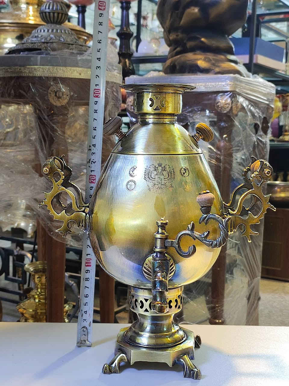 للبيع
سماور نحاسي ارتفاع 30 سم 
السعر على الخاص


**إذا كنت صاحب هذا الإعلان وتريد حذفه لأي سبب، رجاءا أرسل رسالة إلى الدعم الفني**