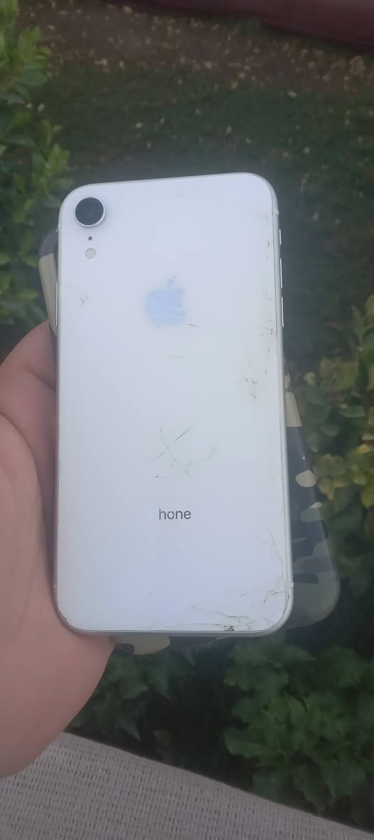 ايفون xr نضيف كلش ذاكره 64 فيس ايدي شغال  بطاريته 81 بس الضهر مفطور  رايده 150 او بي مجال رقم الهاتف ***********
