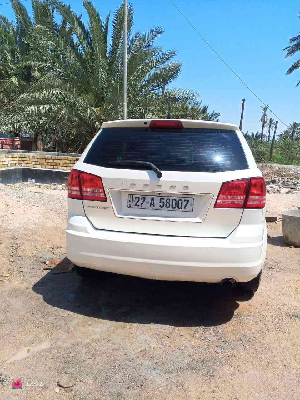 للبيع Dodge Journey موديل 2017
لون  ابيض صدفي مميز
رقم ذي قار — سنوية جديدة — رقم جديد مميز
المواصفات:
7 راكب
شاشة كبيرة
كامرة خلفية
دوارة
محرك 4 سلندر اقتصادي
تبريد ممتاز
تخم تايرات جيد
السيارة بحالة جيدة جداً، شواصي ولغود
 مكفولة
حادث السيارة جاملغ الأيمن والباب الايمن صبغ مع رش بعض القطع من أجل توحيد اللون البجم سليم بدون ضربه
باتري جديد 
ثلاث قطع تبريد
دواخل نظيفة
ببصمة تشغيل وبصمة أبواب
السعر المطلوب ١٢٥ قابل للتفواض
رقم الهاتف ***********
مكان السيارة البصرة البصرة, العراق
