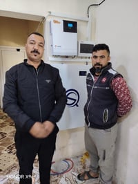 منظومة شمسية • 5 ألواح وجهين • بطارية 10 كيلوواط Qs