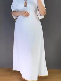 دشداشة رمضاني • خامة مارينا • فري سايز لحد ٨٥