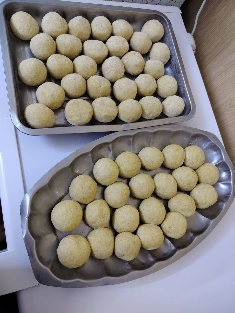 يتوفر لدينا
كبه تمن 20   ب5 الف 
كبه برغل تكلا 20.   ب5 الف 
كبه سلك 18          ب5 الف 
همبركر 10        ب5 الف 
بورك لحم 15.      ب5 الف 
بورك جبن 20       ب5 الف
كليجه كيلو            ب6 الف 
مني لحم. بعجين 10     ب5 الف 
مني بيزا    10           ب5 الف 
كيلو كباب عروك.      ب5 الف 

يتوفر خدمه توصيل 

يتوفر ايضا تجهيز مطاعم والمناسبات 
يشهد الله 
شغل يوم بيومه ولحم عراقي والله 
للتواصل خاص


**إذا كنت صاحب هذا الإعلان وتريد حذفه لأي سبب، رجاءا أرسل رسالة إلى الدعم الفني**