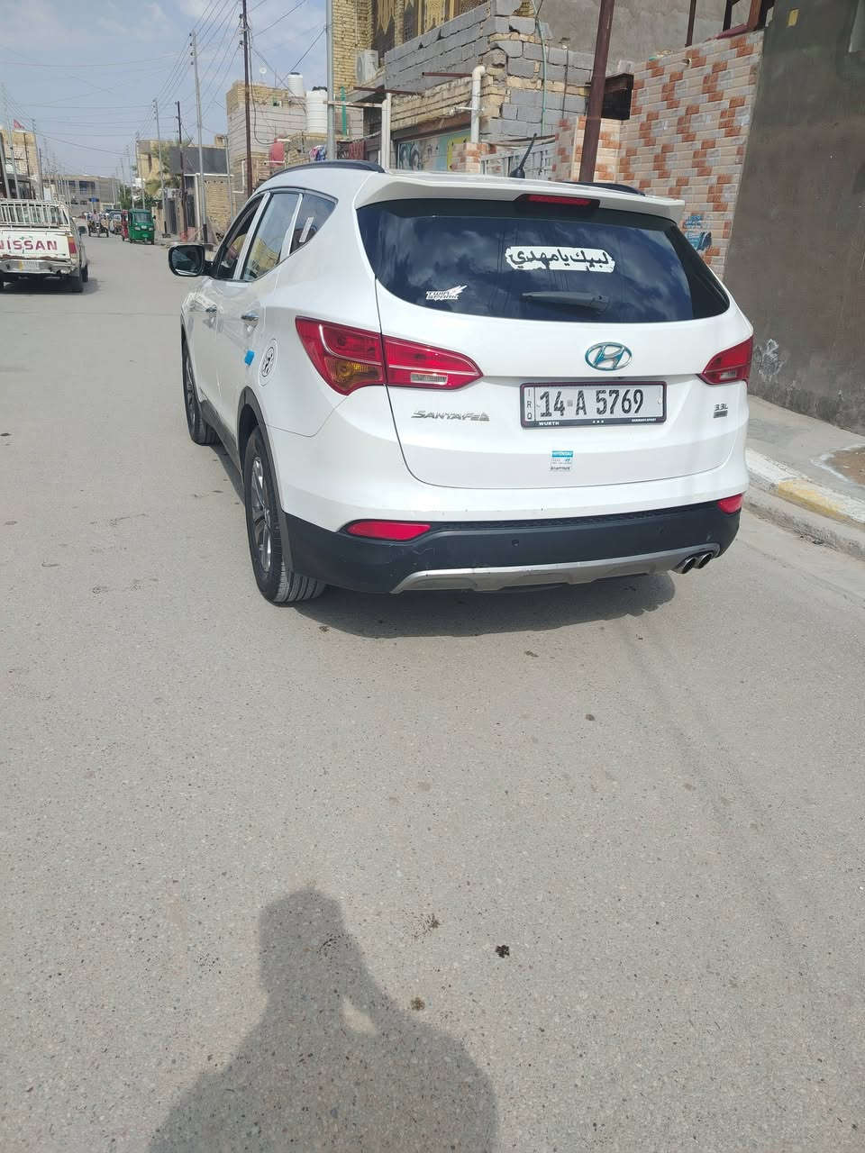 سنتافي ١٣ خليجي
بسمي مداوار ثاني 
سياره بيه بنيد مبدل
سياره جاهزه مانقصه شي
مكينه ٦سلندر مامفتوح
مواصفات
تحكم ستيران
كروز سرعه 
تبريد ٢قطع
شاشه كامره
مرايات شفط
تخم تاير وباتري جديد
سبعه راكب
كشنات جلد
سعره ١٤٦وبيه مجال 
مكان السياره ناصريه الغراف
***********
