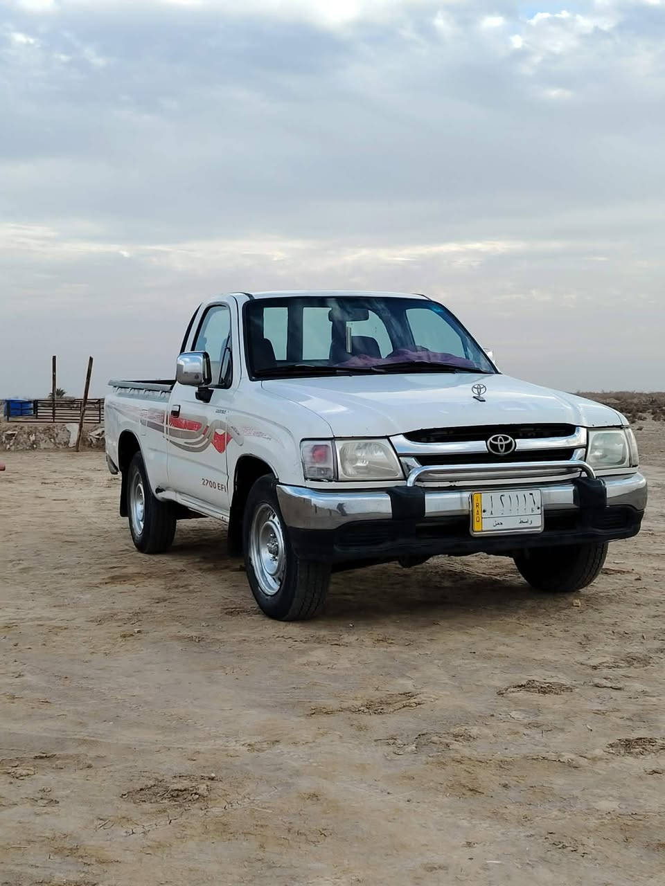 جمره 2003
بيكم تيوتا سعودي عميه بدون تبريد
رقم واسط بأسمي
سياره نضيفه مال جناي
محرك مكفول برغي ما مفتوح بيه وتجي وتشوف بعينك  شاصي مكفول حداديه جديده تخم تاير جديد
دوشمه دواخل كله جديد
السياره بيها بنيد مبدل
وبيها بارد بالجاملغ الخلفي عكس السايق بارد بسيط 

المكان الديوانيه / السدير /
السعر 110
الرقم  ***********
