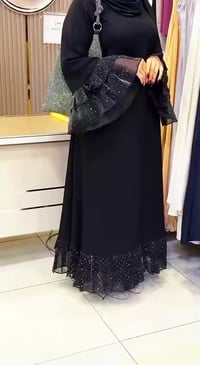 عباية • قماش كريب • شيفون بستراس