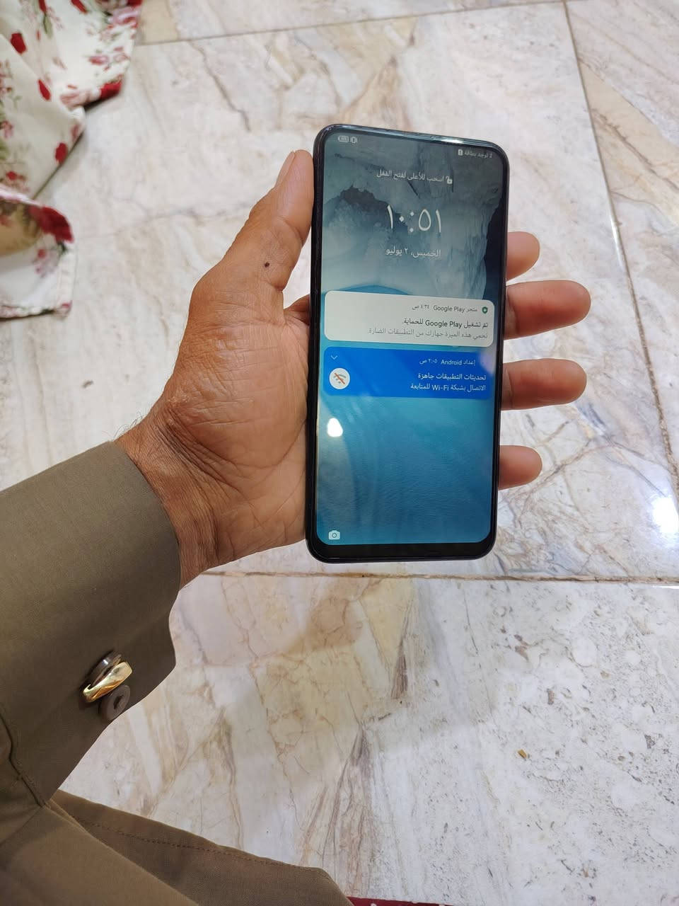 #جهاز هواوي Y9 Prime 2019
ذاكرته 128
رقمي واتساب *********** #لسعر95 جهاز كلش نضيف 
                   ***********
