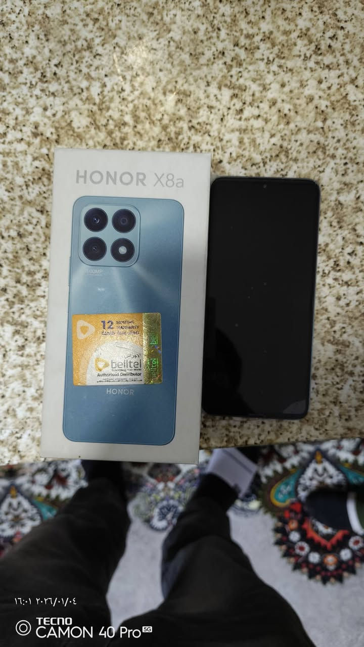 السلام عليكم موبايل هونر x8a ذاكرة 128 جهاز نضيف مداخل تصليح أبد كاملة أغراضه السعر 175 مكانة حي أور  قرب جامع الفردوس للاستفسار الاتصال على الرقم ***********
