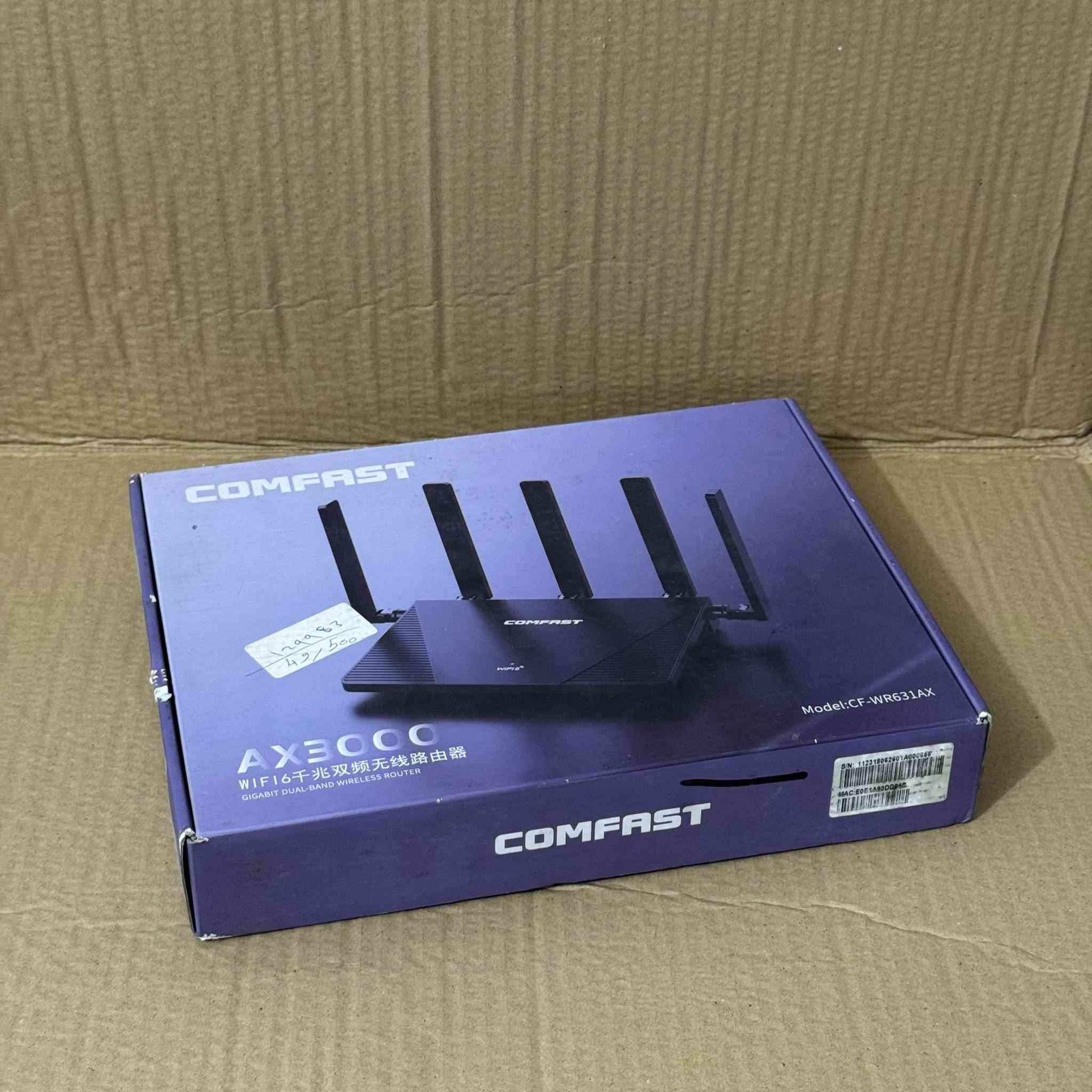 راوتر  كيمنك
يفيد جماعه الالعاب 
مواصفاته wifi 6
Ax3000
التنصيب مالته انكليزي  
يغطي مساحة شقة كاملة
((السعر 45 الف ))
عندي توصيل


**إذا كنت صاحب هذا الإعلان وتريد حذفه لأي سبب، رجاءا أرسل رسالة إلى الدعم الفني**