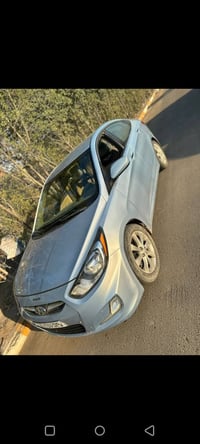 اكسنت مديل 14 امريكي سياره جاهز بيها رشات  كلش حلوه ماشيه 140 مكاني غز...